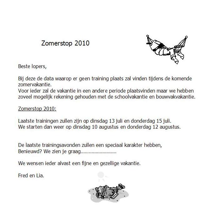 zomerstop 2010